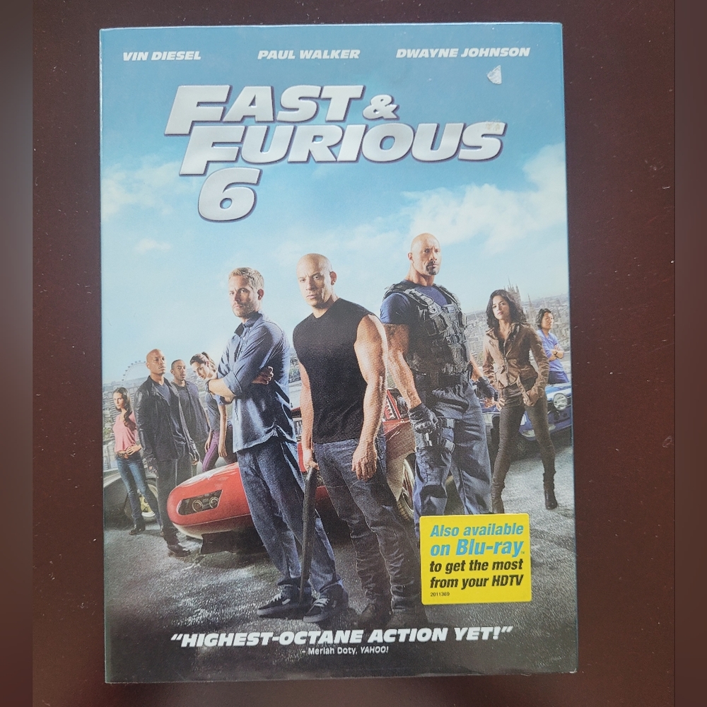 The Fast & The Furious 6 DVD